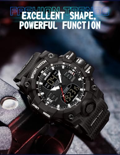 Image of Gosasa Men's Watches Multi Function Military S-Shock Sports Watch LED Digital Waterproof Alarm Watches