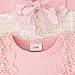 FOCICI Baby Girl Clothes 0-3 Months Summer Cute Newborn Outfits Sleeveless Lace One Piece Romper + Headband 2pcs Set Pink 0-3 Months