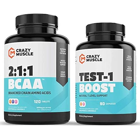 Crazy Muscle The Basics: Test 1 Boost is a Must-Have with BCAA Cover