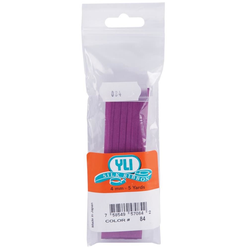 YLI10051-125 Silk Ribbon, 4mm by 5 yd
