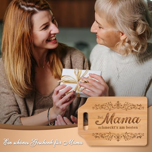 Geschenke für Mama - Graviertes Bambus Schneidebrett, Mama Geschenk, Geburtstagsgeschenk, Geschenk Mama Geburtstag, Weihnachtsgeschenke für Mama, Mutter 2