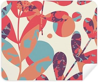 Autumnal Leaves Flower Paint Cleaning Cloth Screen Cleaner 2pcs Suede Fabric