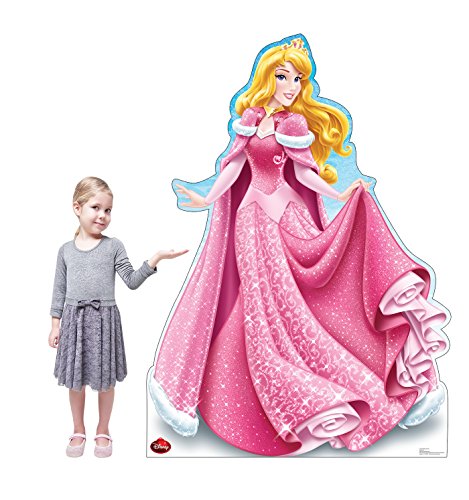 Image of Cardboard People Holiday Aurora Life Size Cardboard Cutout Standup - Disney Holiday Collection