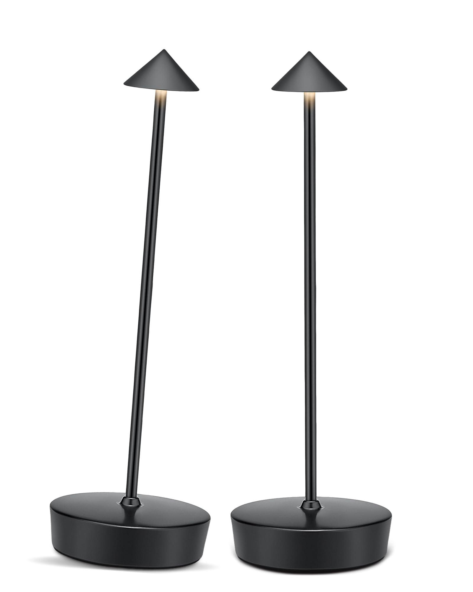 XMINKDZA Cordless Led Table Desk Lamp 2 Pack, 7000mAh Battery Outdoor Table Light Waterproof for Restaurant Patio Camping Home Decor, USB-A Output,