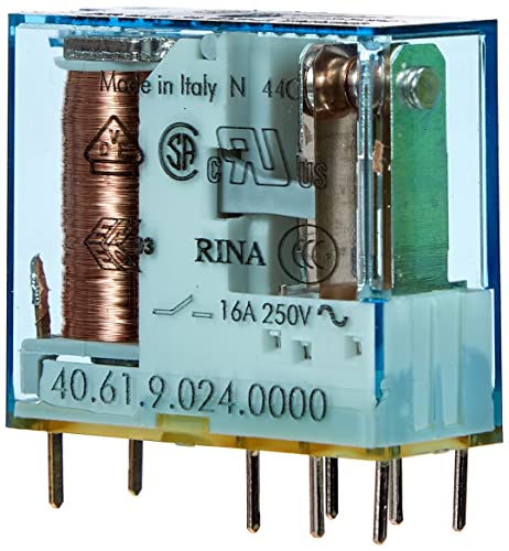 Finder Relay, Spdt, 250Vac, 16A - 40.61.9.024.0000