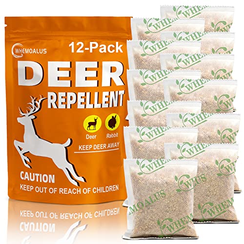 DALIYREPAL Deer Repellent Outdoor, Rabbit Repellent,Deer Repellent for Plants, Rabbit Repellent for Yard Powerful, Rabbit Repellent Outdoor,Deer Repellant for Yard 12 Pouches/Bag