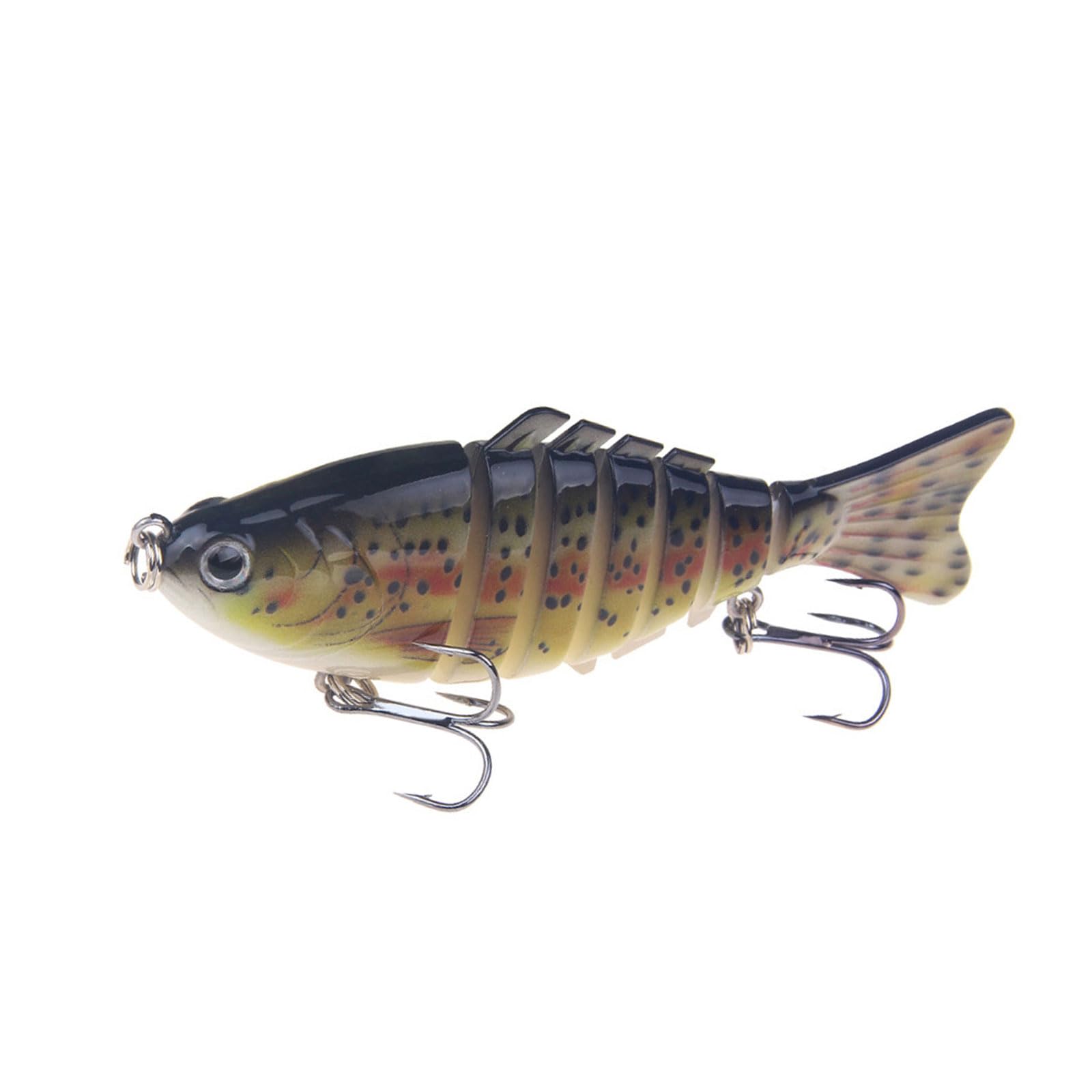 Artificial Hard Bait Swimming Lures with Treble Hooks Articulating Swimbait Saltwater Swimbait Fishing Gear Saltwater Fishing Lures
