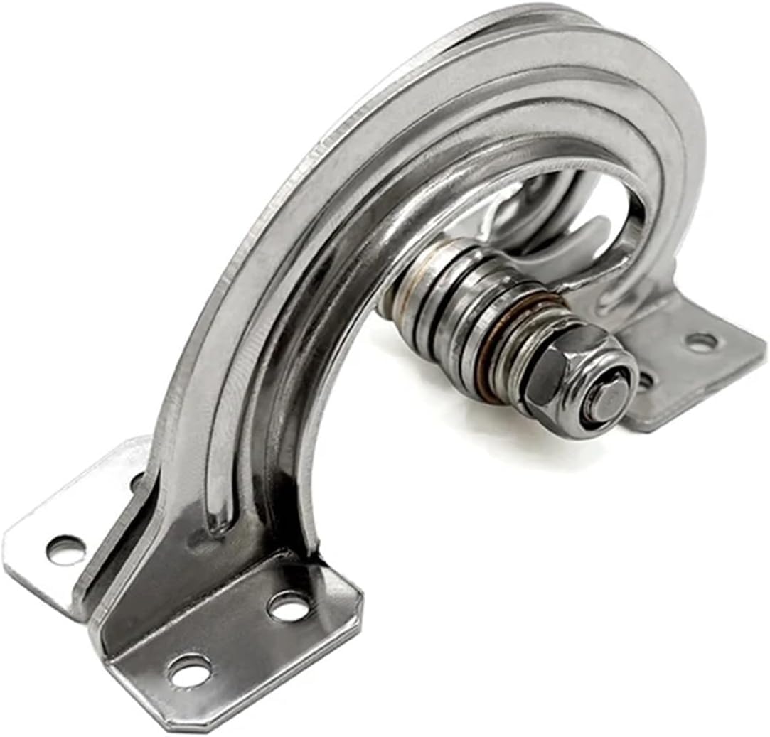 Bisagrpara muebles planos de Metal， Bisagra de puerta oculta con amortiguación ajustable de acero inoxidable for posición de tope arbitraria (1 pieza)(Left)