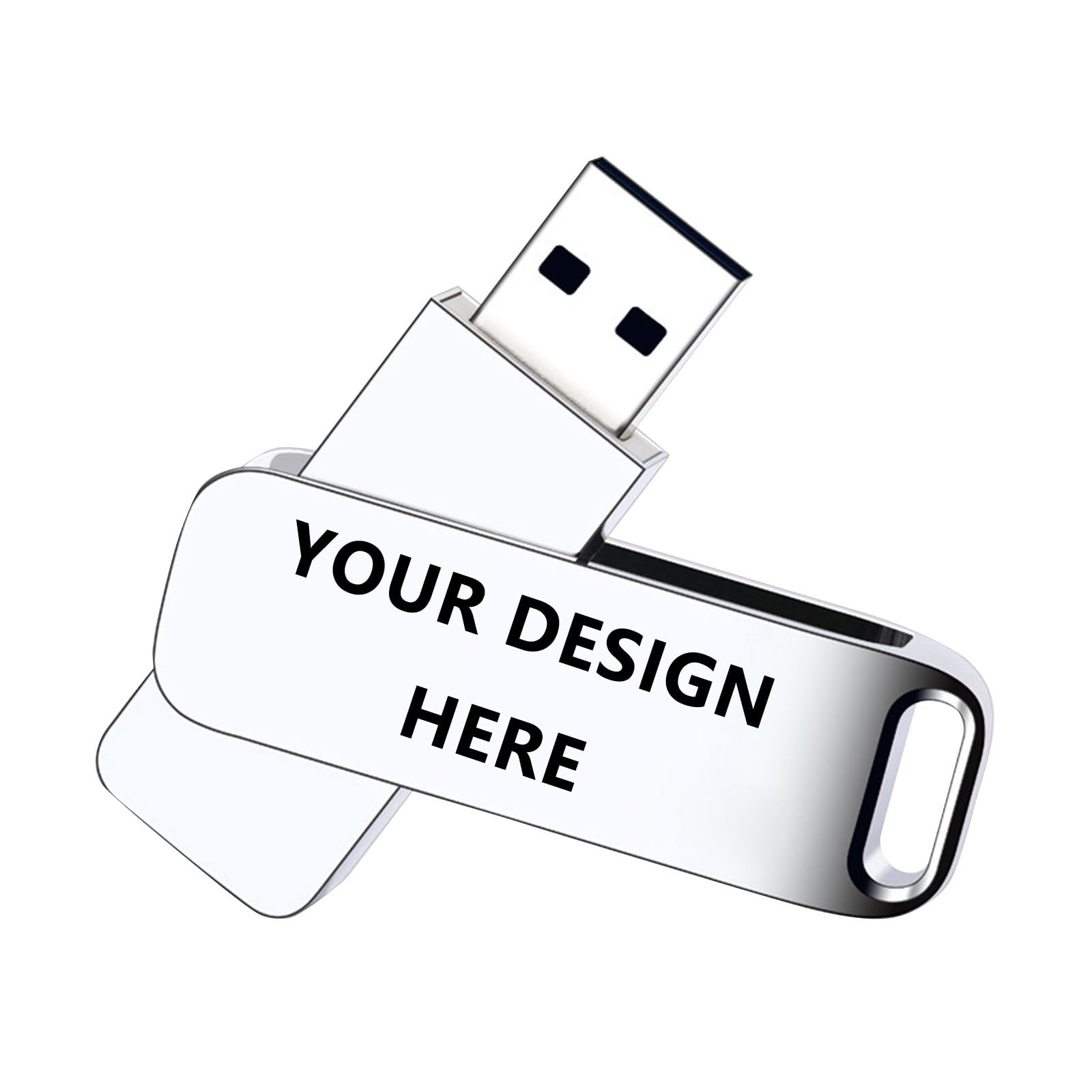 Personalised Customized USB Flash Drive, Metal Creative USB Flash Drive,  Engraved USB Flash Drive Sleek Metal Casing, Design Your Own Engraving