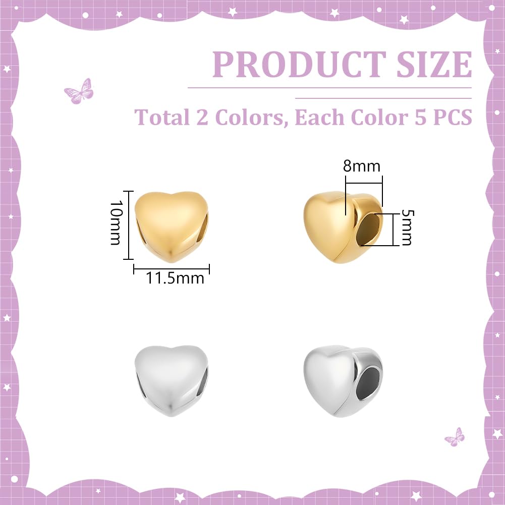 UNICRAFTALE 200 Pièces 4 Or Rond Perles D'Espaceent En Acier