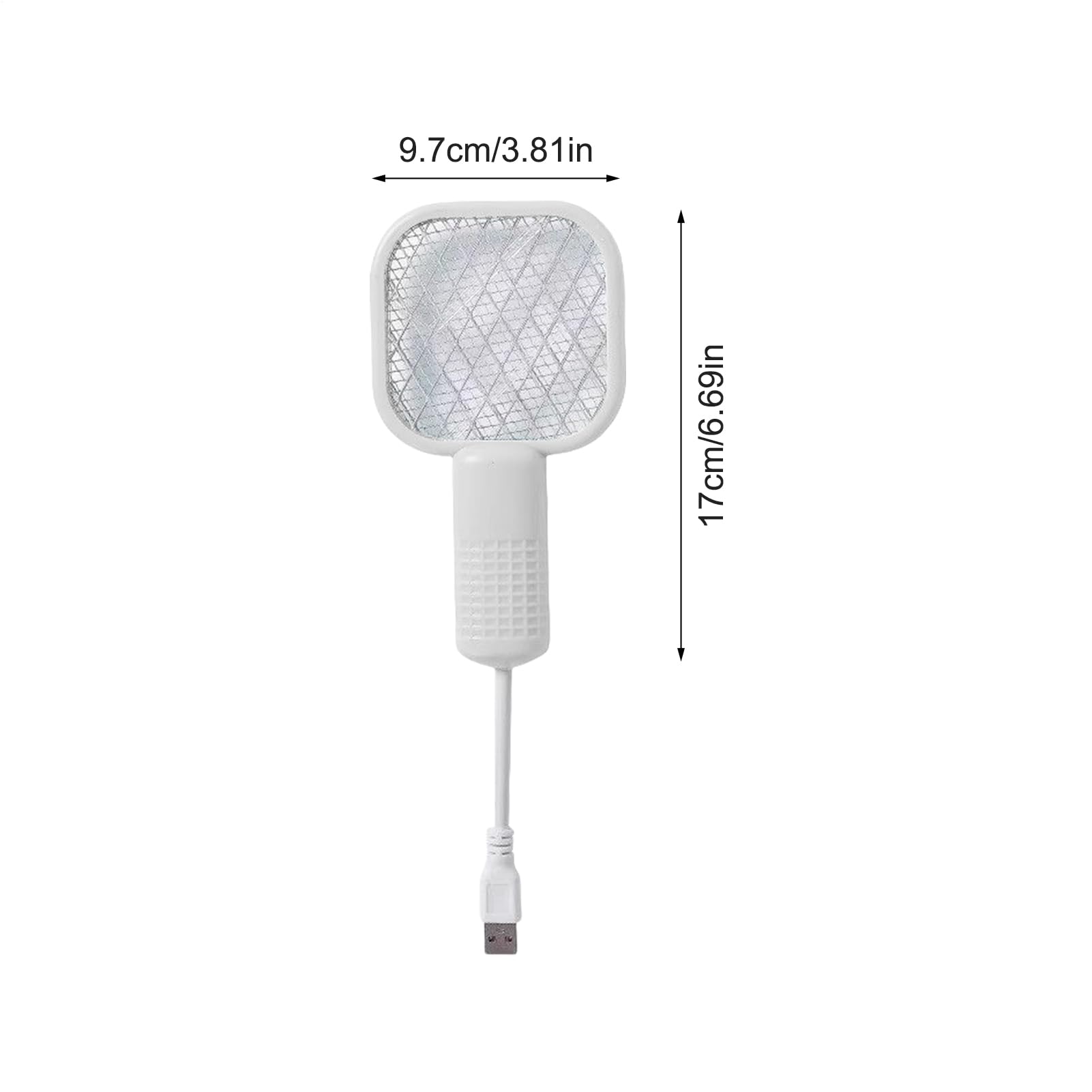 Fly Swatter Electric, Electric Swatter | Racket Zapper a mosca portatile - Trappola a maglie di sicurezza a 5 strati con luce a LED attrattiva, catcher lampada per il campeggio del patio nel cortile