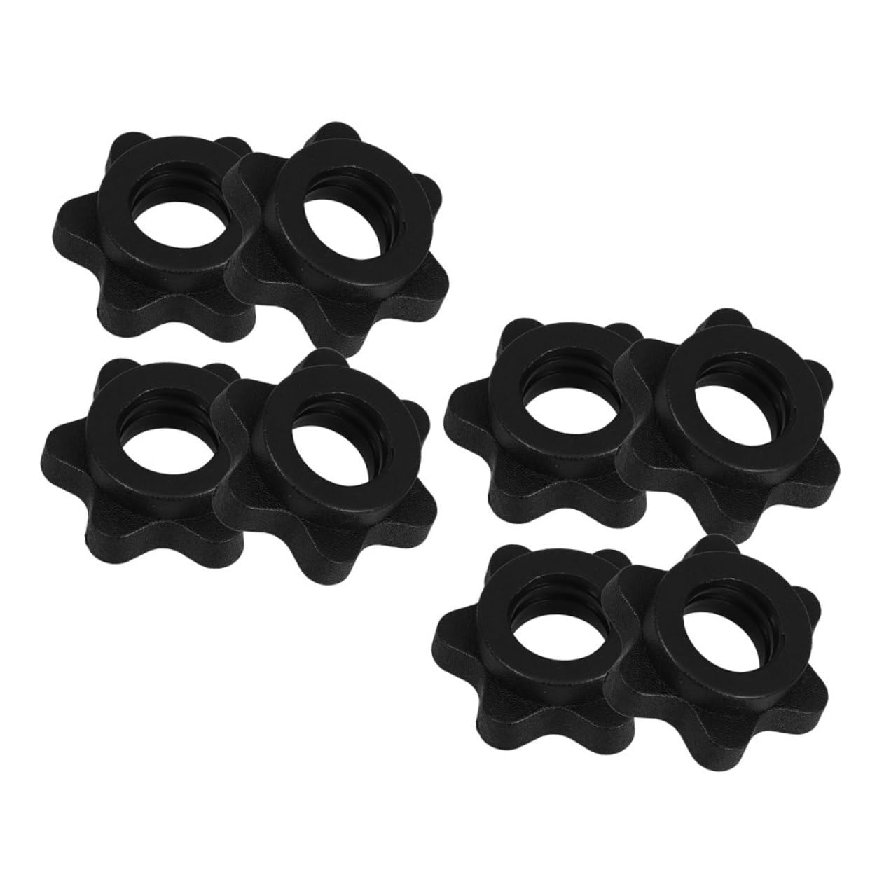JOINPAYA 8pcs Barbell Screw Clamps for Dumbbell Weight Lifting Durable Nut Collars for Effortless Securing Versatile Fitness Tool for Home Gym Workouts