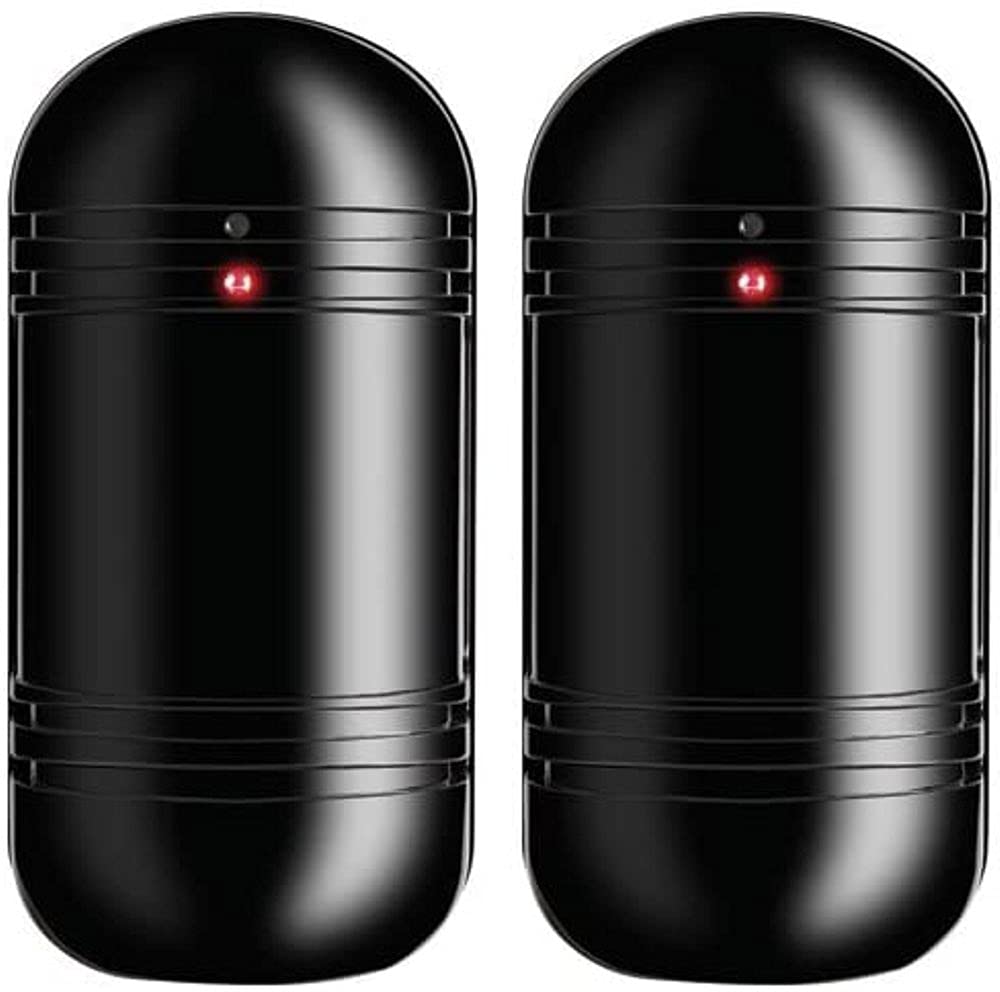 Seco-Larm BD-T100Q Dummy Dual Photoelectric Beam Sensor with Battery-powered Flashing Red LEDs, Strong ABS Plastic Construction, Wall- or