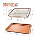 Copper Crisper Oven Air Fryer – Non Stick Crisper Tray Copper Basket Air Fryer