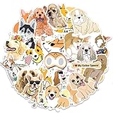 50 Pcs Funny Dog Vinyl Stickers for Kids Teens Waterproof Water Bottle Stickers Pack for Laptop Phon