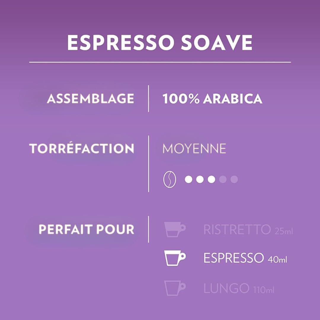 Lavazza A Modo Mio Lot de 16 capsules de café à expresso 256 capsules