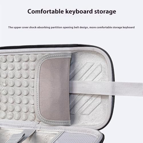 Funda para ordenador portátil 2024 con compartimento para teclado gris 4