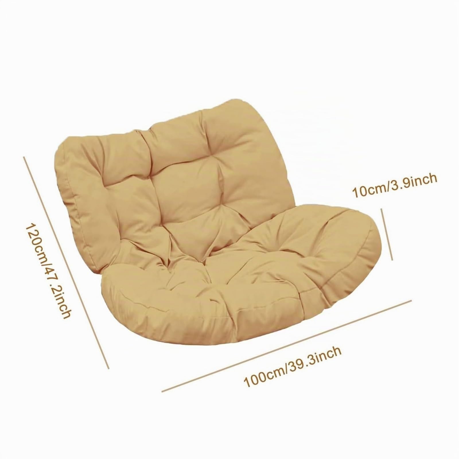 Générique Coussin Imperméable pour Fauteuil À Bascule D'extérieur, Coussin Épais Et Moelleux De Grande Taille, (intérieur/extérieur) — Fauteuil Non Inclus
