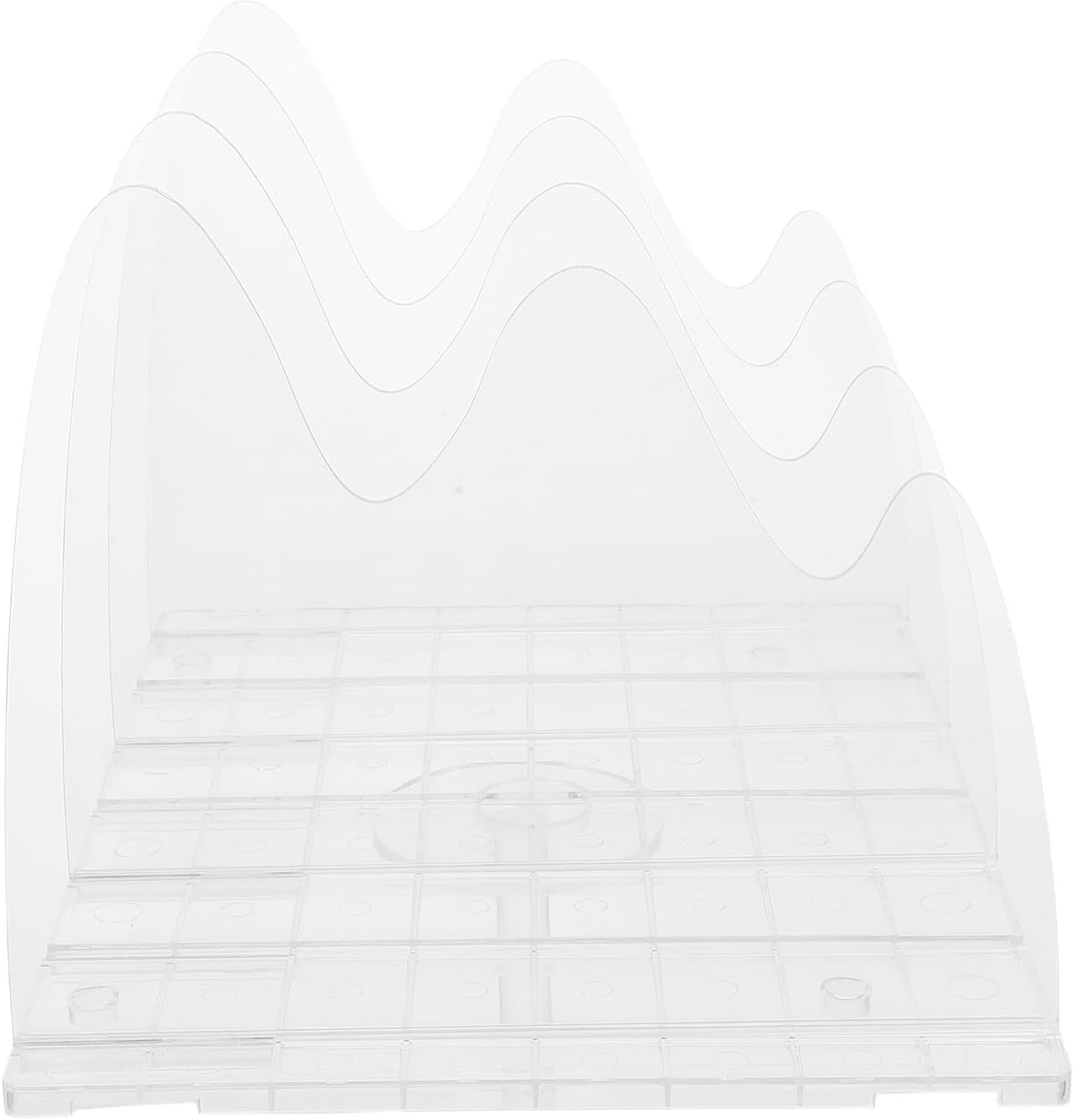 HEALLILY Adjustable Multi Compartment Plastic Purse Organizer with Nonslip Base and Insert Design for Office and School Use, Creative Handbag Divider and File Storage Shelf