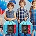 Hooqict Large Video Game Birthday Gift Bag Happy Birthday Gift Wrapping Bag with Handles, Tissue Paper and Greeting Cards for Kids Boys Men Gamer Themed Party Supplies