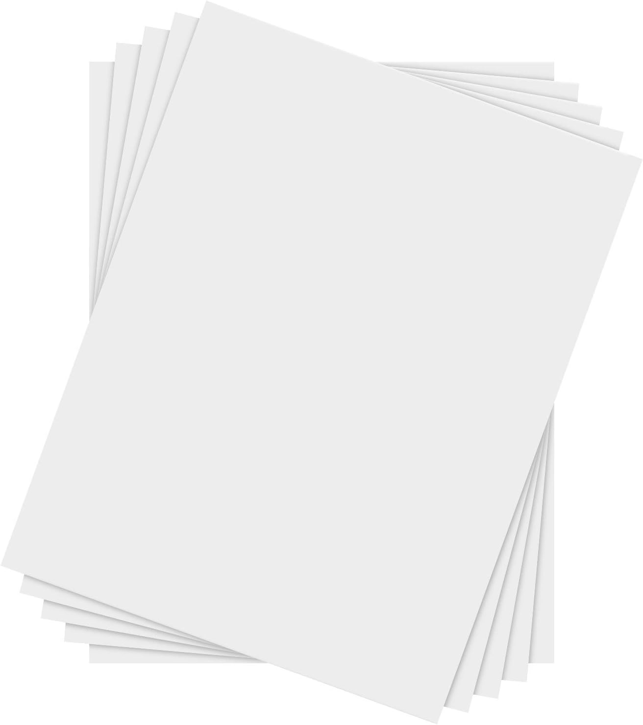 8.5" X 11" White Chipboard Cardboard Medium Weight Chipboard Sheets