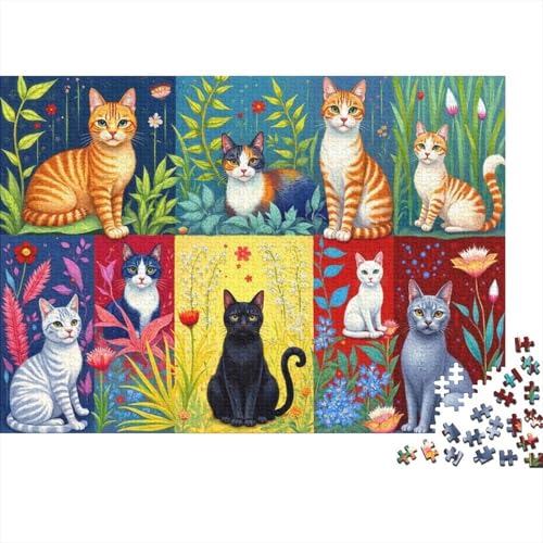 Puzzle de 1000 piezas de gatos: decoración para el hogar y ocio relajante en tu salón