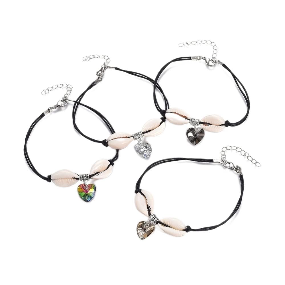 Via Mazzini Beach Style Black Thread Nazar Dhaga Heart Charm Anklet Birthday Anniversary Valentines Day Gift for Girls and Women (Anklet0599) 2 Pcs Only Random Colours (B00ZOSRWVS) Amazon Price History, Amazon Price Tracker