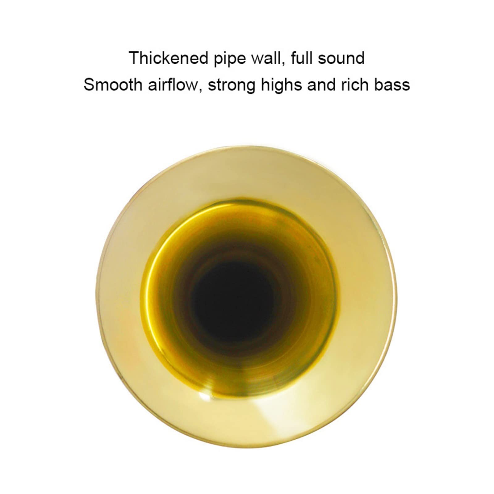 VSOLS Horn Trompete Professionelles Messinginstrument Bugle for Musical Gifts School Band Orchestra (Größe : 47cm)