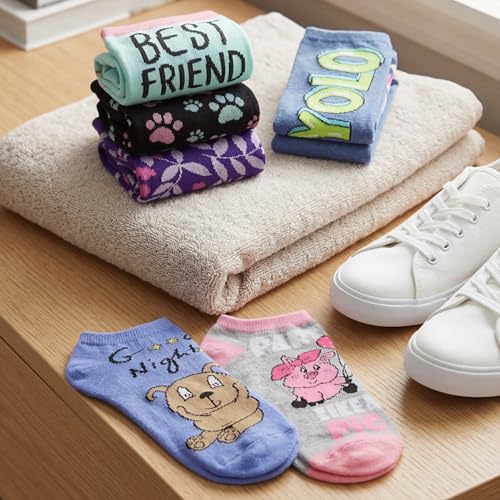 Image of Tipi Toe Women's 20 Pack Colorful Low Cut Socks - Lightweight, Breathable Design for All-Day Comfort Sizes 9-11 /10-13