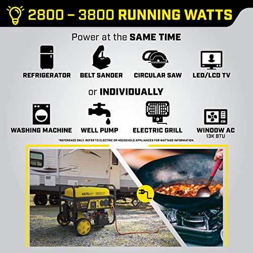 Champion Power Equipment 201181 4375-Watt Remote Start Portable Generator thumb #6