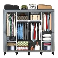 Amazon｜PSHUN RIGH 簡易ポータブル組立クローゼット 防湿・防塵・防