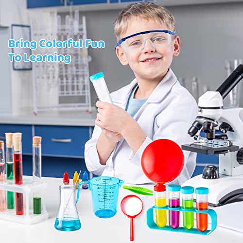 Klever Kits 72 Science Kits For Kids, Scientific Experiments Magic Set With Lab Coat, Erupting Volcano, Chemistry Stem Projects, Educational Gifts Toy Activities For Girls & Boys 6 Years+ #TOP5