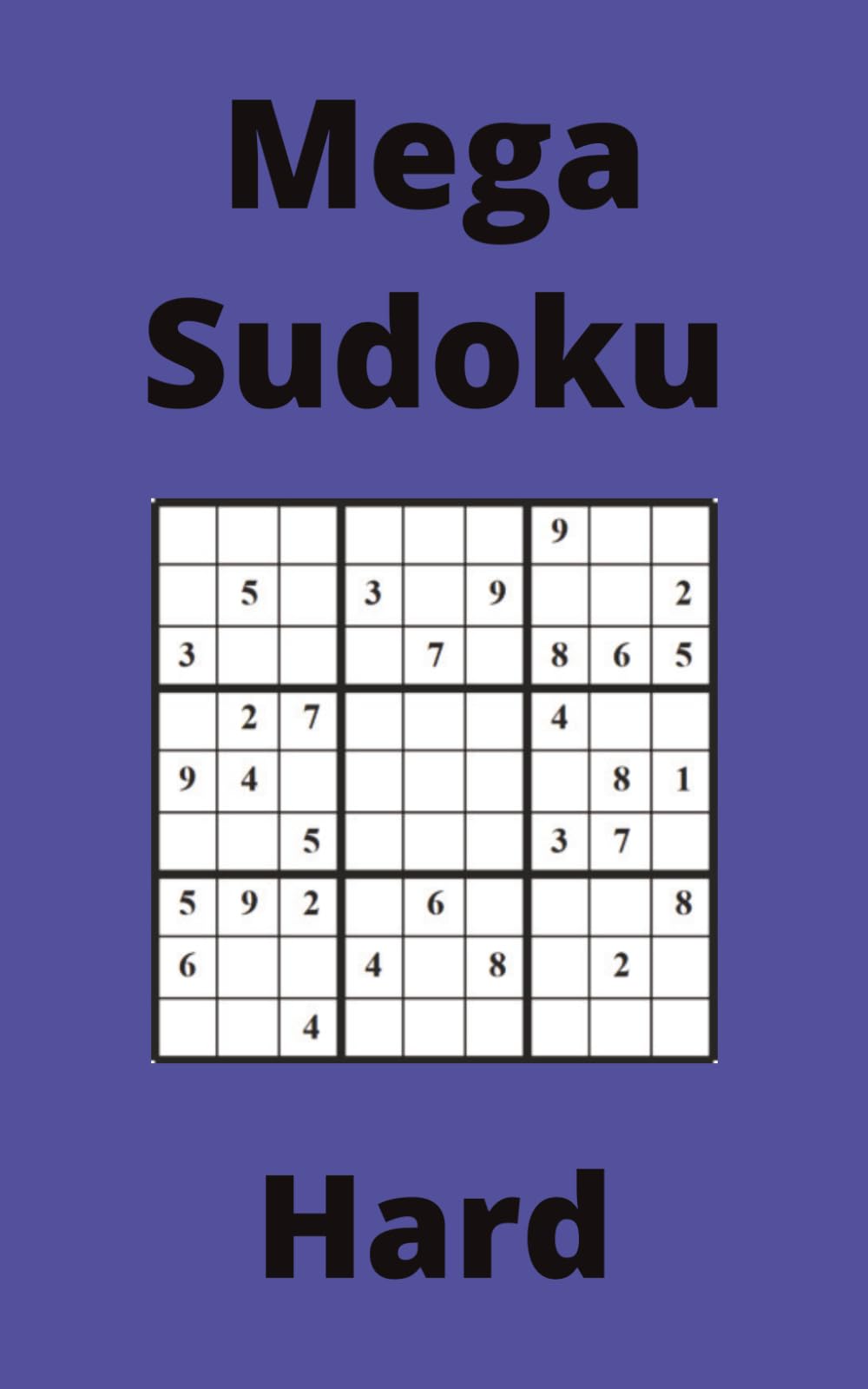 Blue Mega Sudoku Book, 9x9 Puzzles, 150 Pages, 5x8, Hard