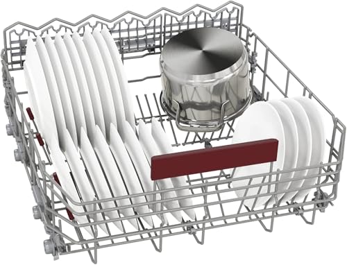 Neff S145ECS15E, N 50, inteligentna zmywarka do naczyń, częściowo zintegrowana 60 cm, zmywarka do naczyń, wyprodukowano w Niemczech, szuflada na sztućce, bardzo cicha, otwarta na sucho, intensywne