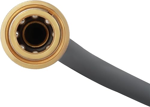 Miniatura 8 de OCPTY Manguera de lavado a presión de agua caliente 38 "x 100 pies 6000 psi sin marcas 2 trenzas R2 gris