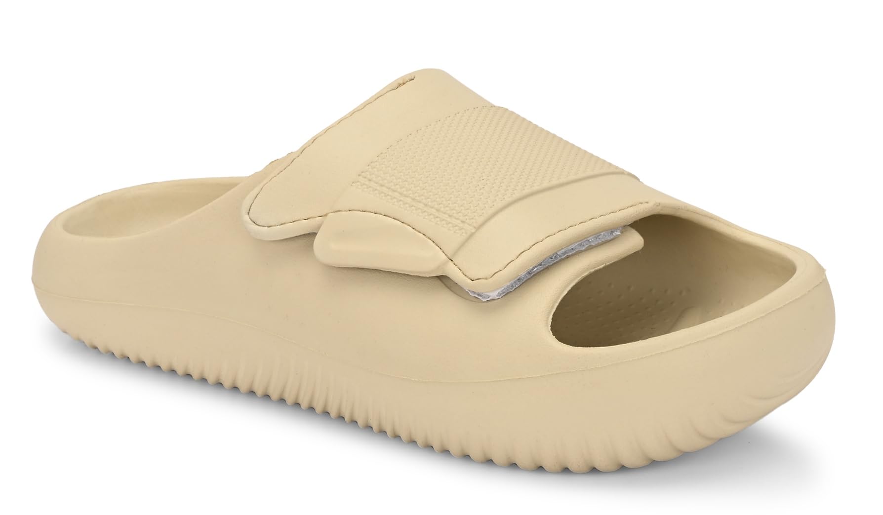 AFROJACK Men's Classic Slide Slippers (Beige, UK Footwear Size System, Adult, Men, Numeric, Medium, 10)