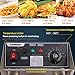 Deep Fryer for the Home with Basket and Lid, 1500W Electric Fryer with Temperature Control, Stainless Steel Countertop Oil Fryer for French Fries, Chicken, Fish, Donuts, Wings - 6.34QT/6L
