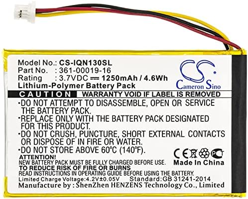 Cameron Sino Battery for Garmin Nuvi 1300, Nuvi 1340T Pro, Nuvi 1350, Nuvi 1350T, Nuvi 1370, Nuvi 1370T, Nuvi 1375T, Nuvi 1390, Nuvi 1390T, Nuvi 1490 1250mAh