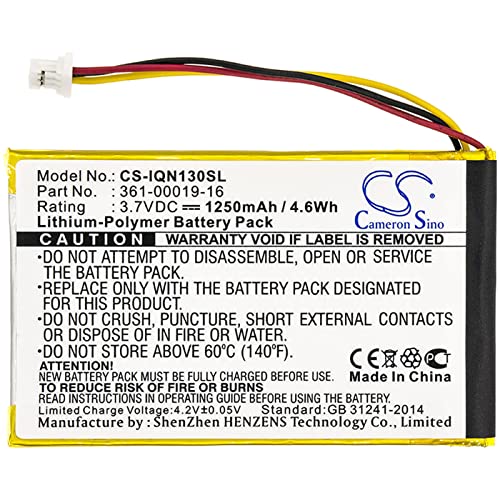 Cameron Sino Battery For Garmin Nuvi 1300, Nuvi 1340T Pro, Nuvi 1350, Nuvi 1350T, Nuvi 1370, Nuvi 1370T, Nuvi 1375T, Nuvi 1390, Nuvi 1390T, Nuvi 1490 1250Mah #TOP13