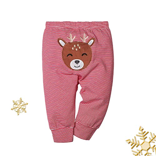 Agapeng Baby Girl Christmas Outfit Baby Boy My First Christmas Rompers Bodysuit Onesie + Stripe Deer Print Pants 0-3Months #TOP5
