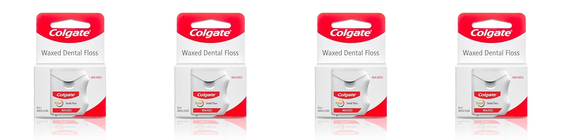Colgate Waxed Dental Floss, 50 Metres (4)