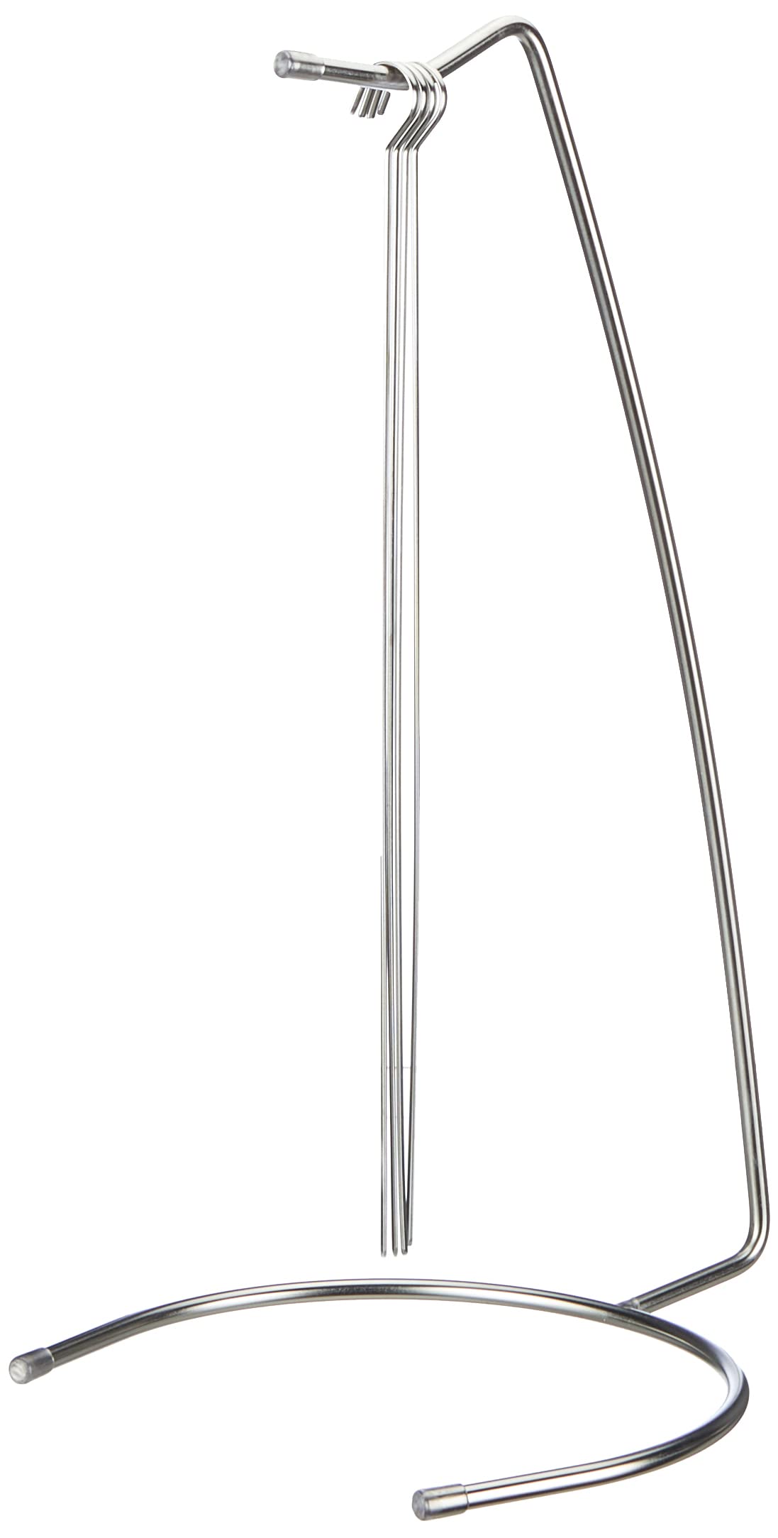 Paderno Supporto con 4 Spiedini in Acciaio Inox, Altezza 46 cm
