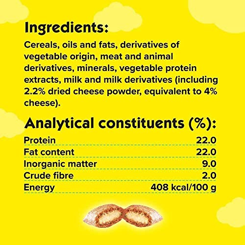 Dreamies Cat Treats Cheese 350g (pack of 2) - Image 5