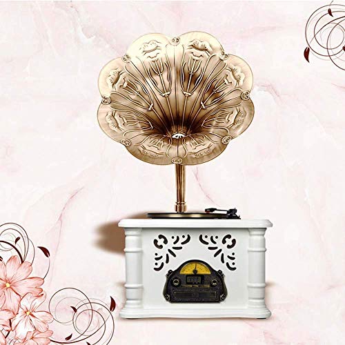 SXLCKJ Tourne-Disque, Disque Vinyle rétro Gramophone Haut-Parleur en cuivre Phonographe stéréo Machine nostalgique à l… - Les Beatles, Paul McCartney, John Lennon, RIngo Starr, George Harrison SXLCKJ Tourne-Disque, Disque Vinyle rétro Gramophone Haut-Parleur en cuivre Phonographe stéréo Machine nostalgique à l… – Image 6