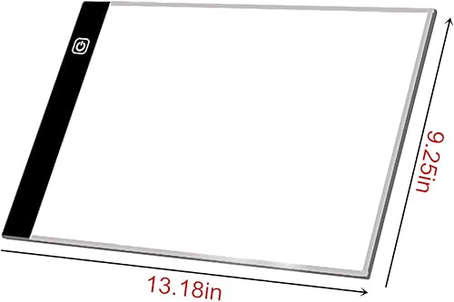 Miniatura 4 de Caja de seguimiento de luz LED portátil, almohadilla de luz inalámbrica alimentada por batería, caja de luz LED ultrafina para dibujo, transmisión,