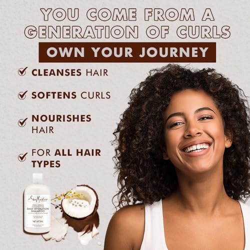 SheaMoisture Shampoo, 13 oz, All Hair Types | Daily Hydration | Virgin Coconut Oil | Sulfate-Free | Pack of 2 - image 7