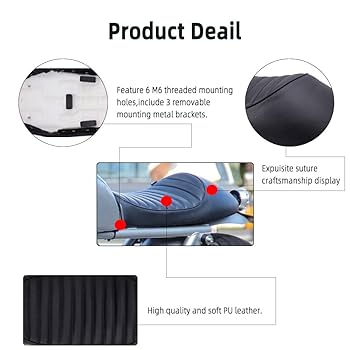Amazon.com: DREAMIZER Universal Motorcycle Cafe Racer Seat