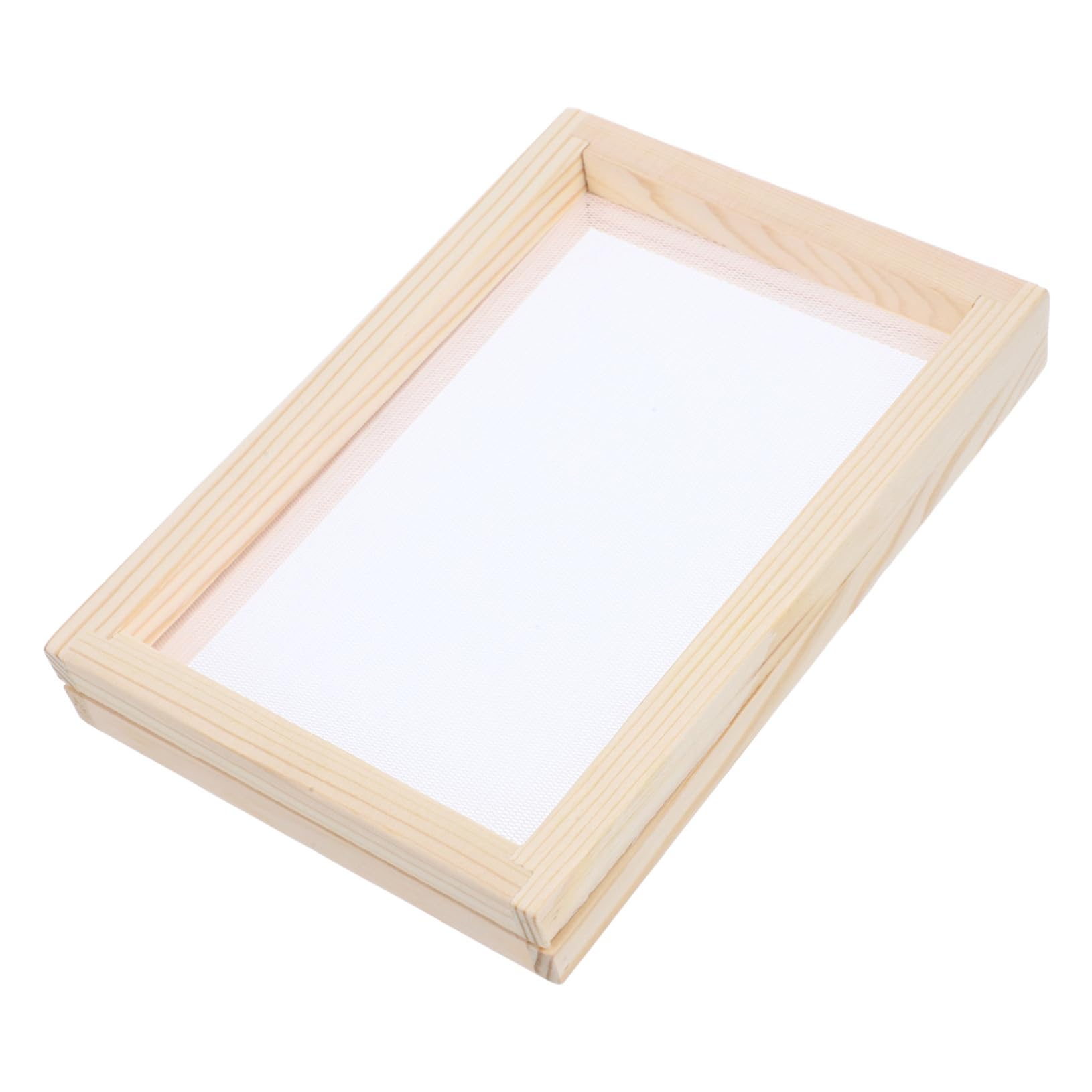 Operitacx DIY Paper Craft Kit Handmade Paper Frame for Boys and Girls Wooden Paper Making Screen Multi-use Craft Frame for Boys and Girls