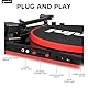 Gemini TT-900 - RED | Plattenspieler mit Soundsystem - Bluetooth - Komplettsystem