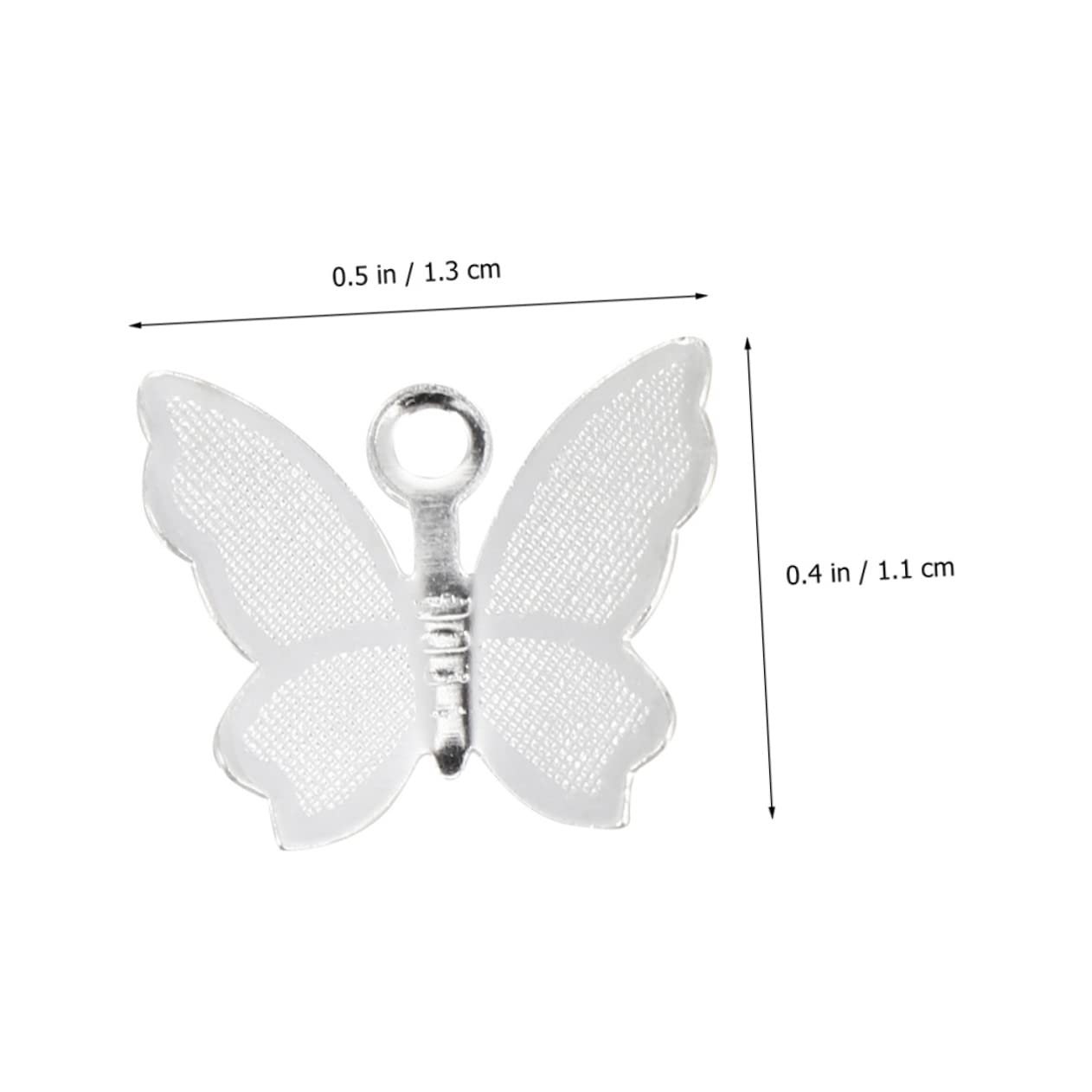 SHINEOFI 300 Pz Pendente Della Farfalla Farfalle Ciondolo Decorazioni Creazione Di Gioielli Charms Creazione Di Gioielli Pendenti Forma Di Animale Decorazione Forniture Fai Da Te Rame